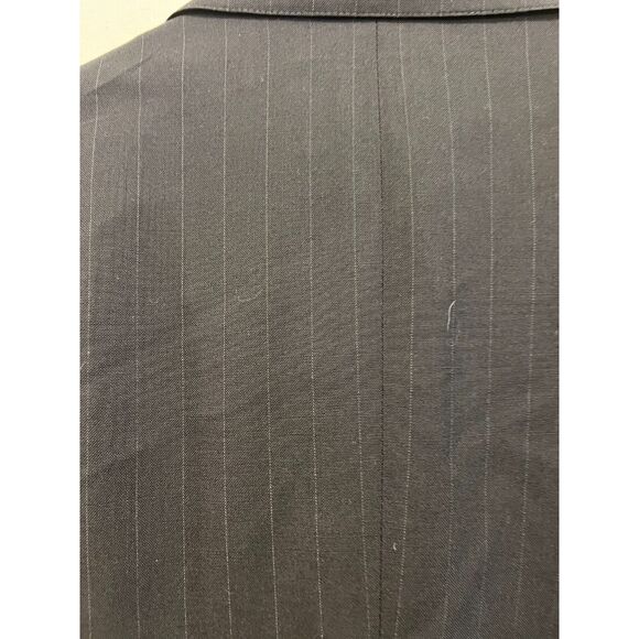 Brooks Brothers Blue Wool 2 Piece Stripe Suit Blazer Jacket Pants Mens Sz Large - Picture 7 of 16
